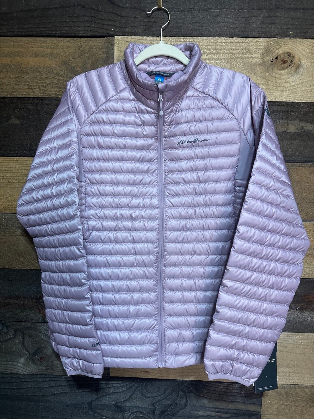 EDDIE BAUER Women’s Purple Pertex Quantum Quilted Down Puffer Jacket Size XL NWT